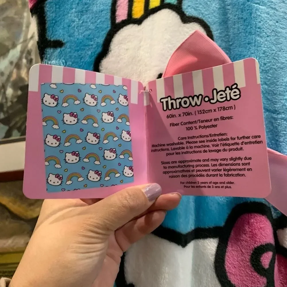 Hello kitty Rainbow blanket